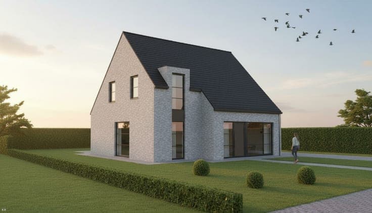 Nieuw te bouwen open bebouwing te Geraardsbergen