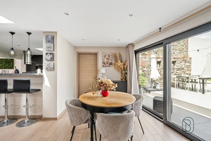 Renovated home with garden and solar panels