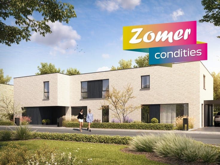 Energieneutrale gesloten bebouwing met garage