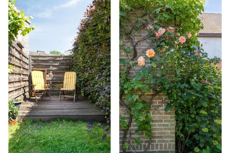 VERZORGDE INSTAPKLARE RIJWONING MET GARAGE EN GEZELLIGE TUIN