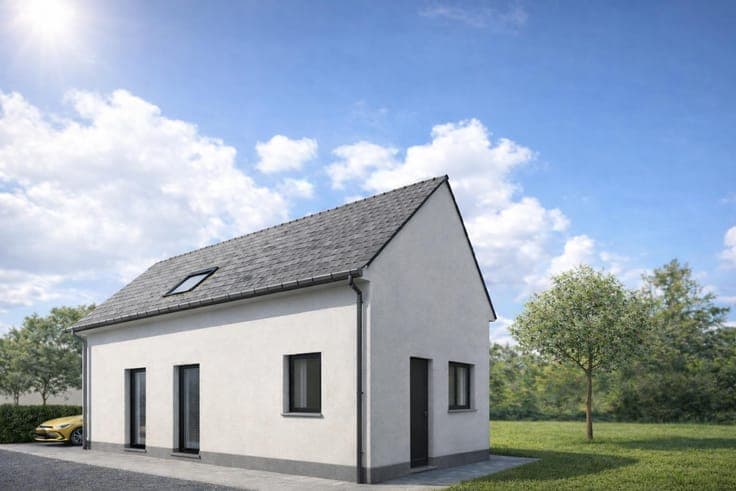 Nieuwbouwwoning met 2 slpk en tuin in Sint-Lievens-Houtem !