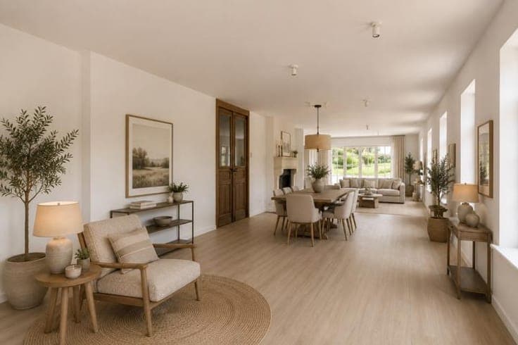Home in a rural setting, 4 bedrooms in perfect condition!