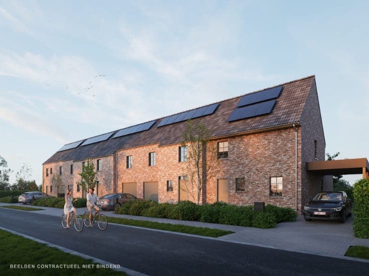 LOT 123 | Gesloten energiezuinige nieuwbouwwoning met 2 s...