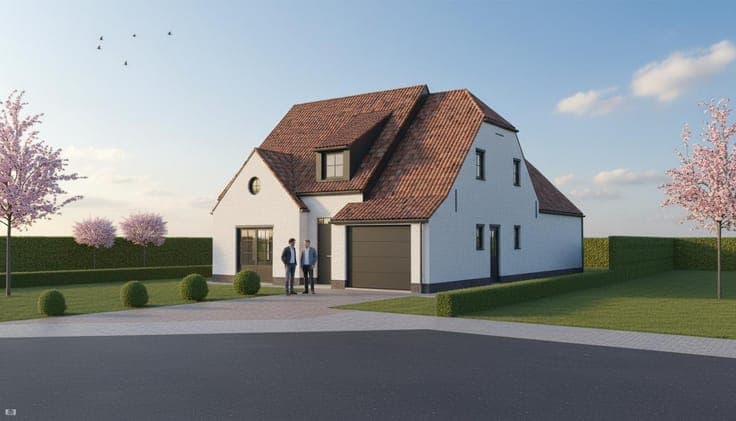 Nieuw te bouwen open bebouwing te Middelkerke