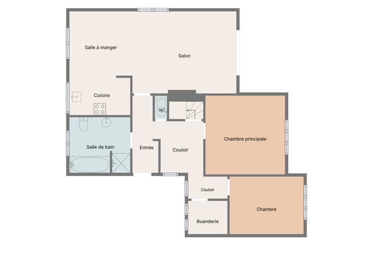 Detached House – 3 Bedrooms – Landscaped Garden