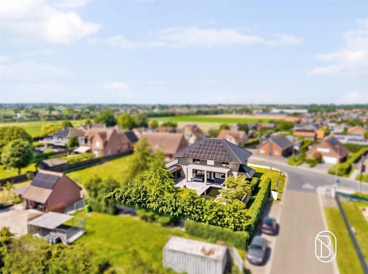 Spacious and energy-efficient villa with swimming pond