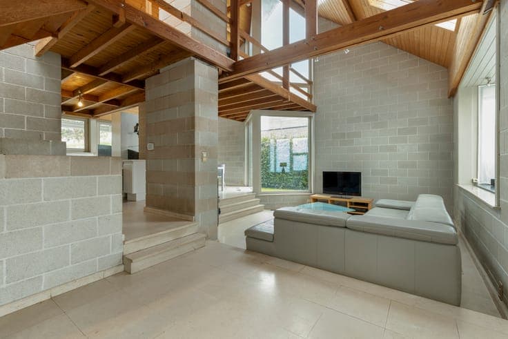 Unique, bright house for sale with playful intermediate leve