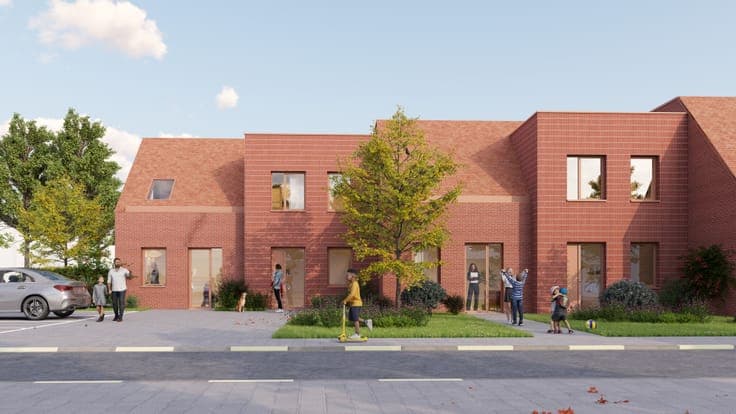 Eigentijdse dorpswoningen in centrum Sint-Katherina-Lombeek