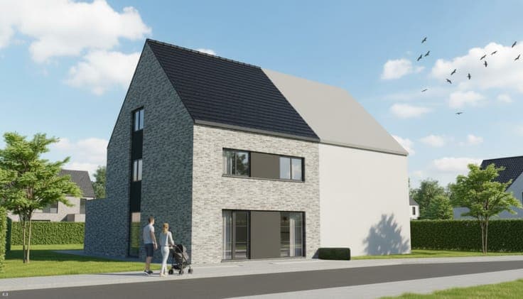 Nieuw te bouwen halfopen bebouwing te Geraardsbergen