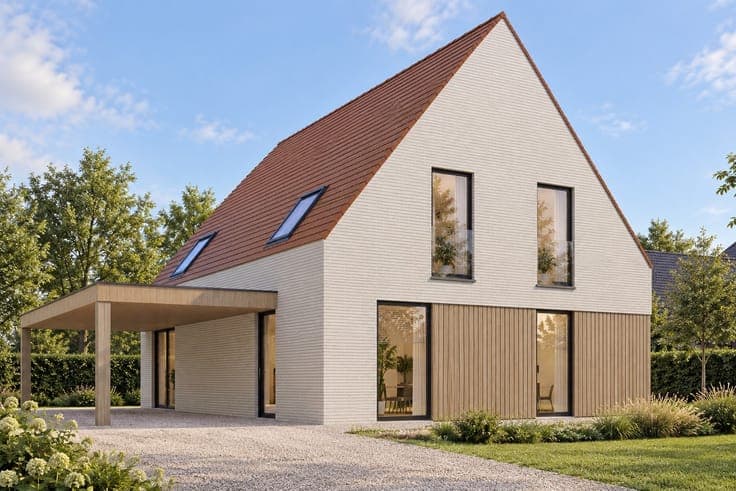 Characterful new-build house in a modern style in Lievegem