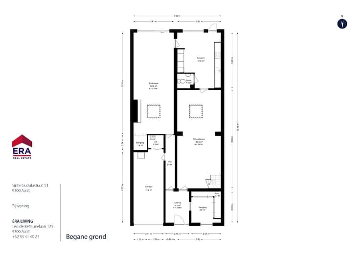 Spacious 5-Bedroom Home with Garage and Garden Near the City