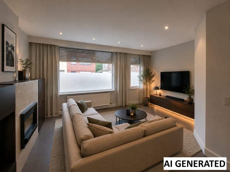 Cozy family home with deep garden and garage