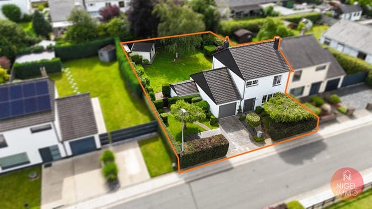 3 chambres, garage, parking, terrasse et jardin, PEB : D.