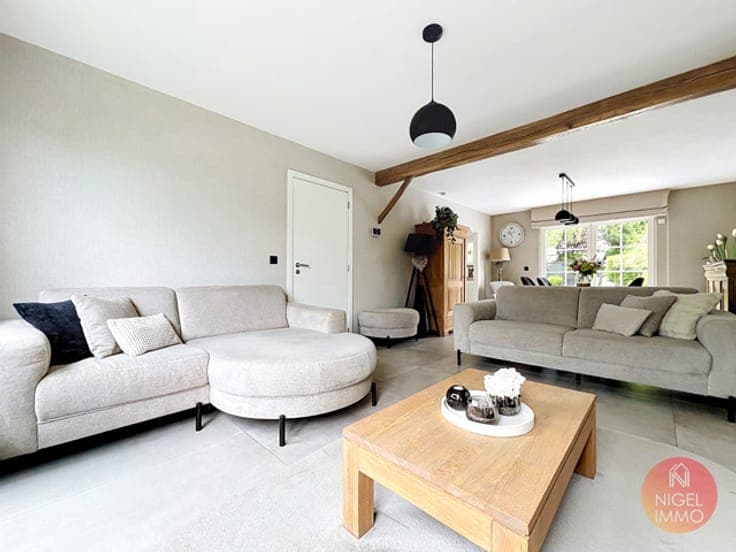 3 chambres, garage, parking, terrasse et jardin, PEB : D.
