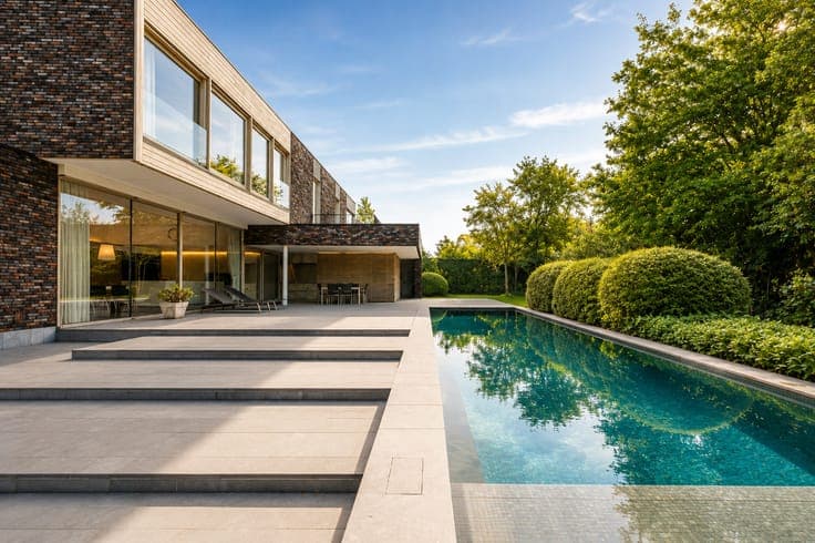 Modern villa with pool and sauna in a serene prime location