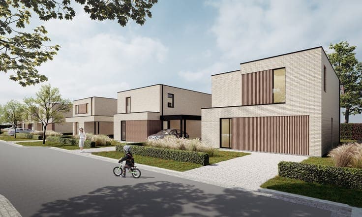 Energieneutrale open bebouwing met garage