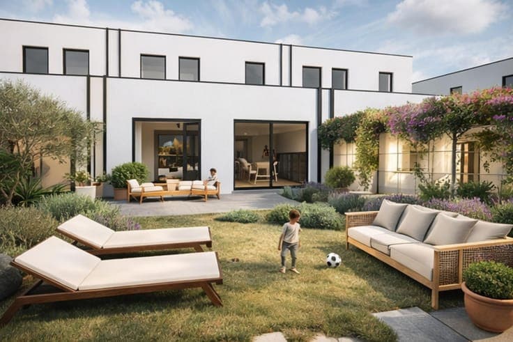 Newly built house with 3 bedrooms and garden in Lede!