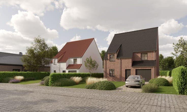 Nieuwbouwproject op ruime percelen te Meldert (Aalst)