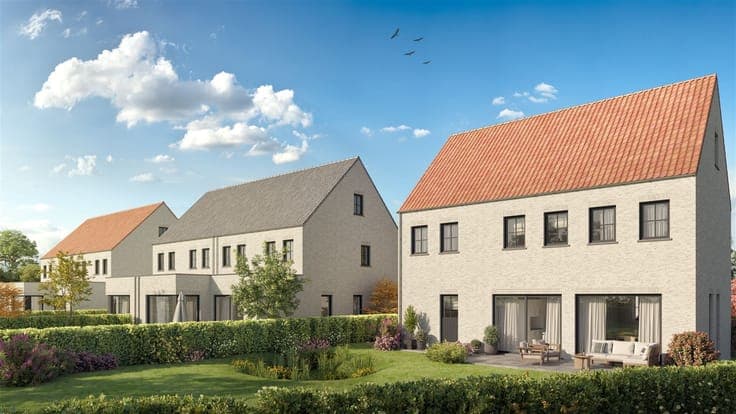 5 moderne, landelijke nieuwbouwwoningen te Brecht