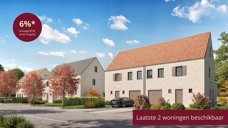 5 moderne, landelijke nieuwbouwwoningen te Brecht