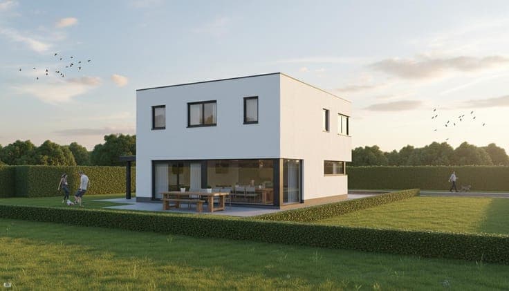 Nieuw te bouwen open bebouwing te Overmere
