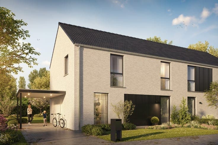 Halfopen moderne nieuwbouwwoning in Meulebeke