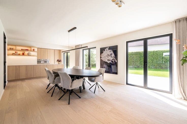 Elegantly renovated villa with bright living spaces and beau