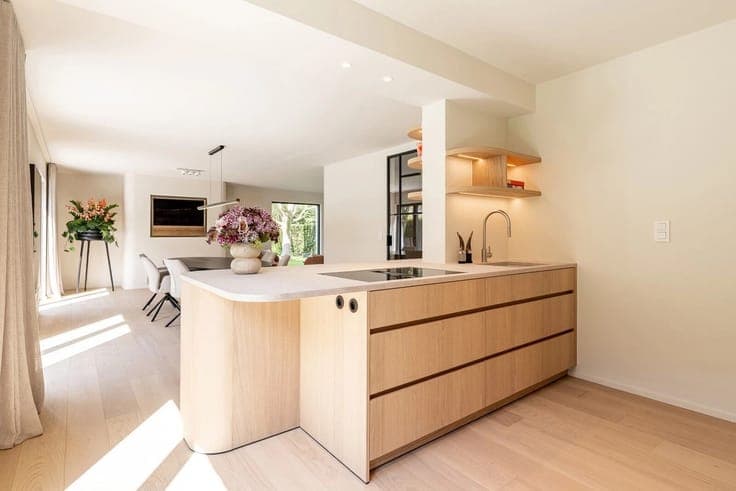 Elegantly renovated villa with bright living spaces and beau