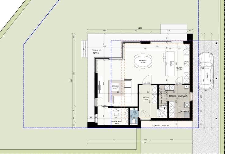 Moderne nieuwbouwvilla met zuidwest gerichte tuin