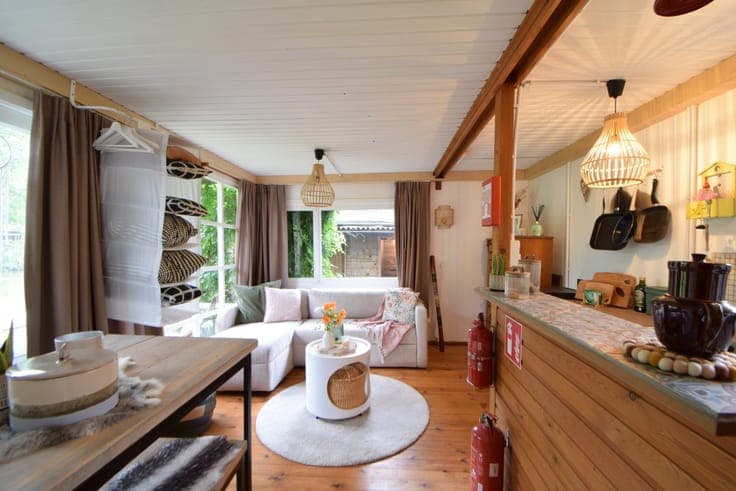 Instapklare chalet met één slaapkamer.