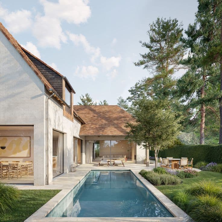 Newly built villa in Zoute style on the Magere Schorre