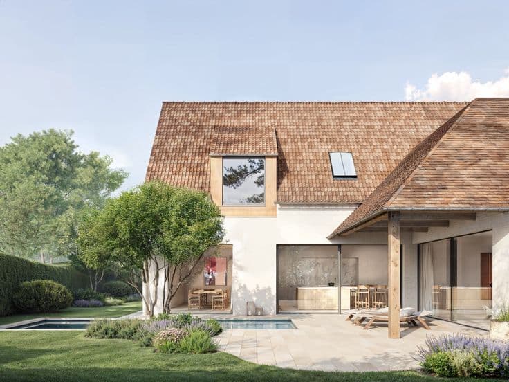 Newly built villa in Zoute style on the Magere Schorre