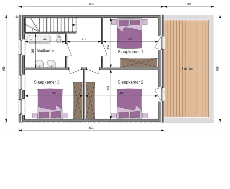 Nieuw te bouwen woning type half open bebouwing met 3 sla...