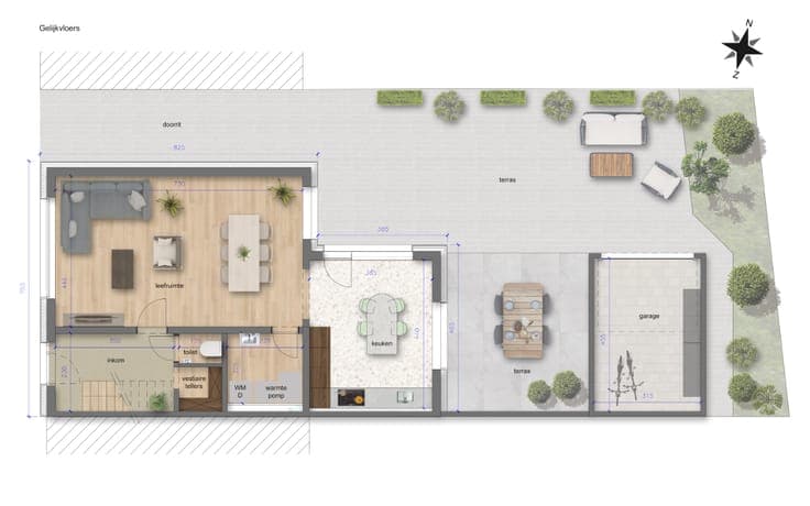 Instapklare en energiezuinige gerenoveerde woning.