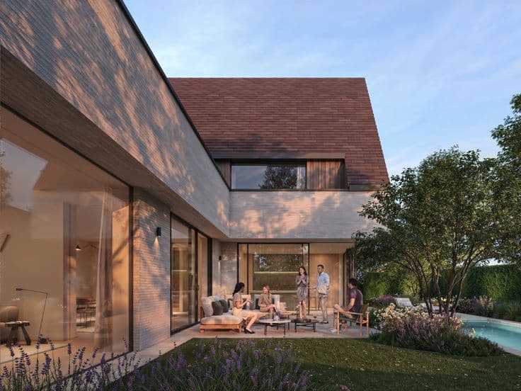 Modern new- construction villa in second line of the Mage...