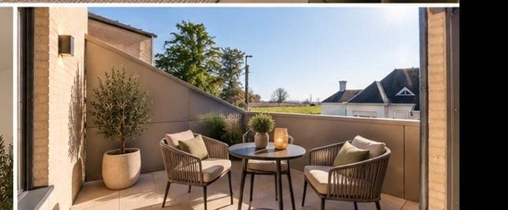 Nieuwe woning met 3 slaapkamers, 1 badkamer en eigen park...