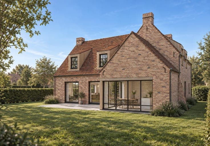Prachtige nieuwbouwwoning in landelijke stijl op een rust...