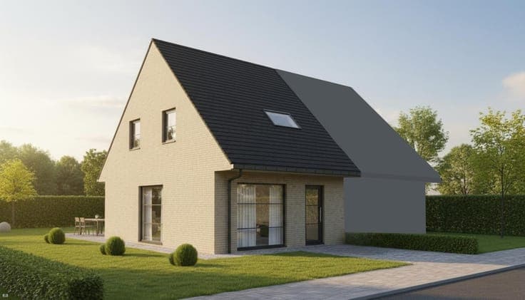 Nieuw te bouwen halfopen bebouwing te Zulte