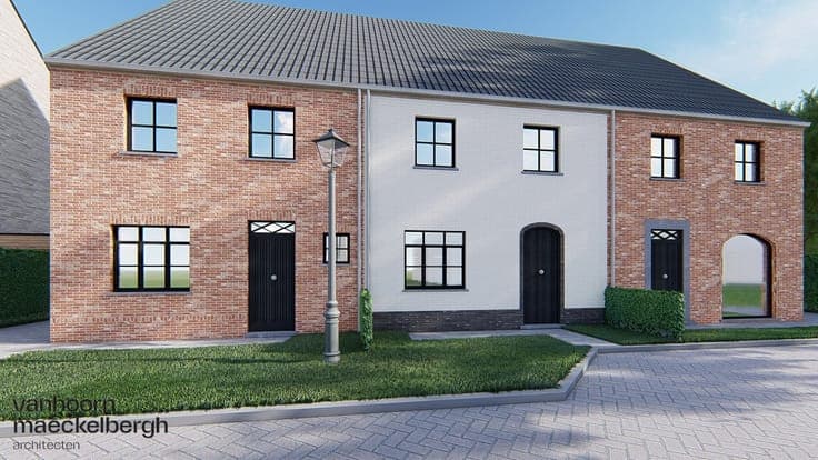 Energiezuinige nieuwbouwwoning in het centrum van Harelbeke