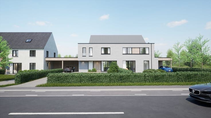 Moderne nieuwbouwwoningen te Meulebeke
