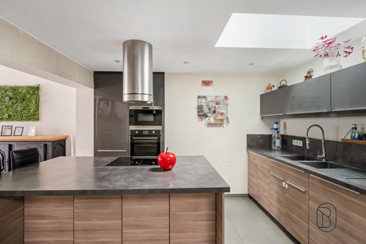 Renovated home with garden and solar panels