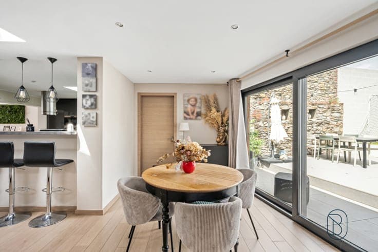 Renovated home with garden and solar panels