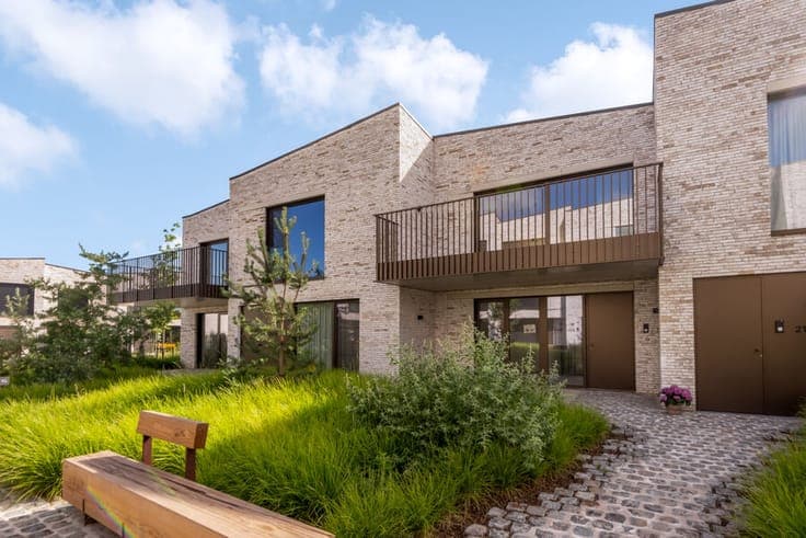 Modern new house with large terraces and an underground doub