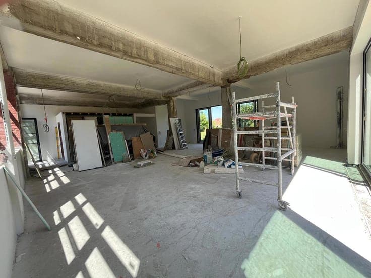 Spacious loft-style house in the final stages of completion