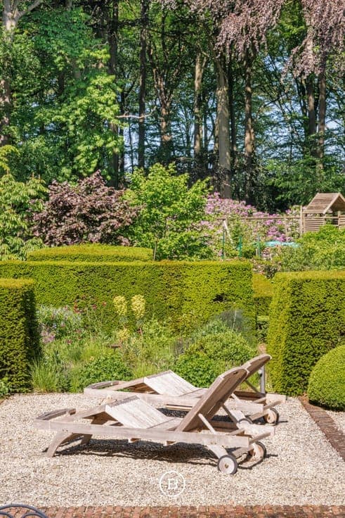 Hidden villa estate in nature