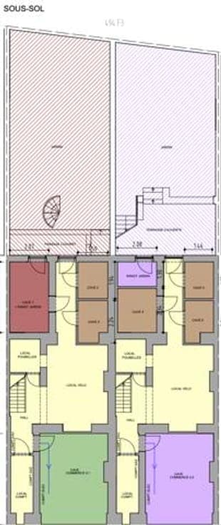 Investment property: 2 retail units + 6 apartments