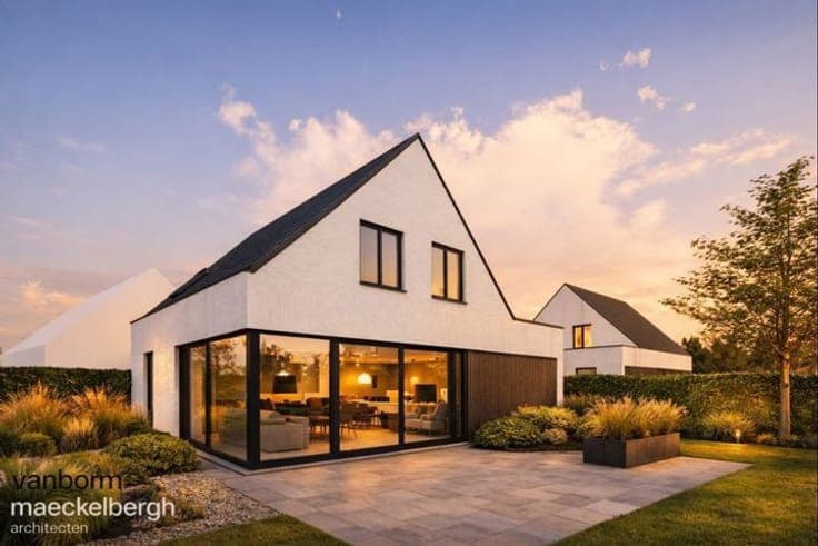 Modern newly built home with 3 bedrooms and a sunny garden.