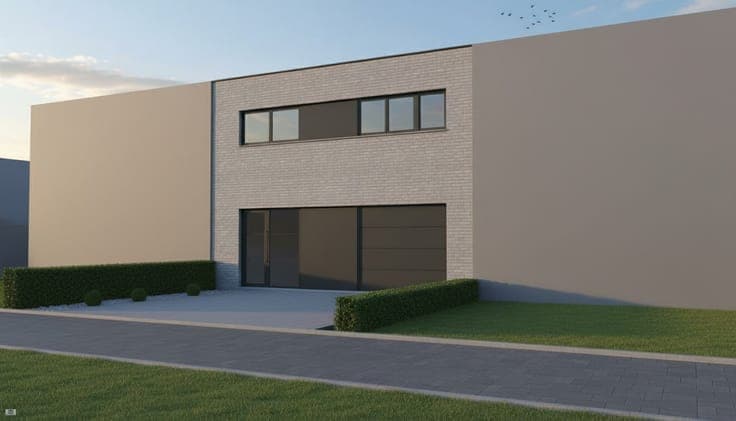 Nieuw te bouwen gesloten bebouwing te Sint-Lievens-Houtem