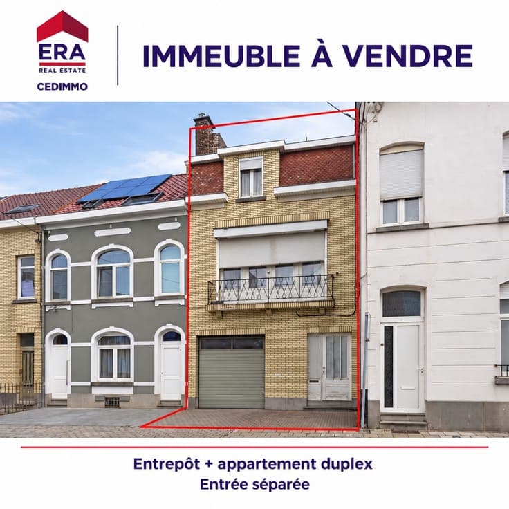 BRAINE-L’ALLEUD – SPACIOUS WAREHOUSE AND INDEPENDENT 4-BEDRO