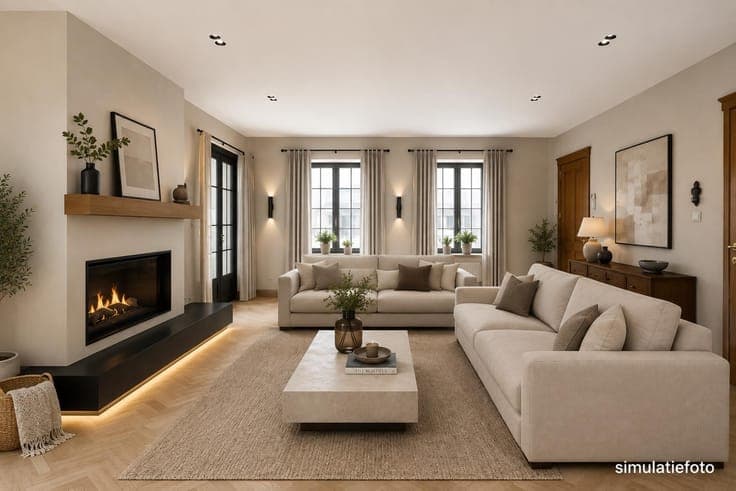 Stylish country house with south-facing garden on 13 ares